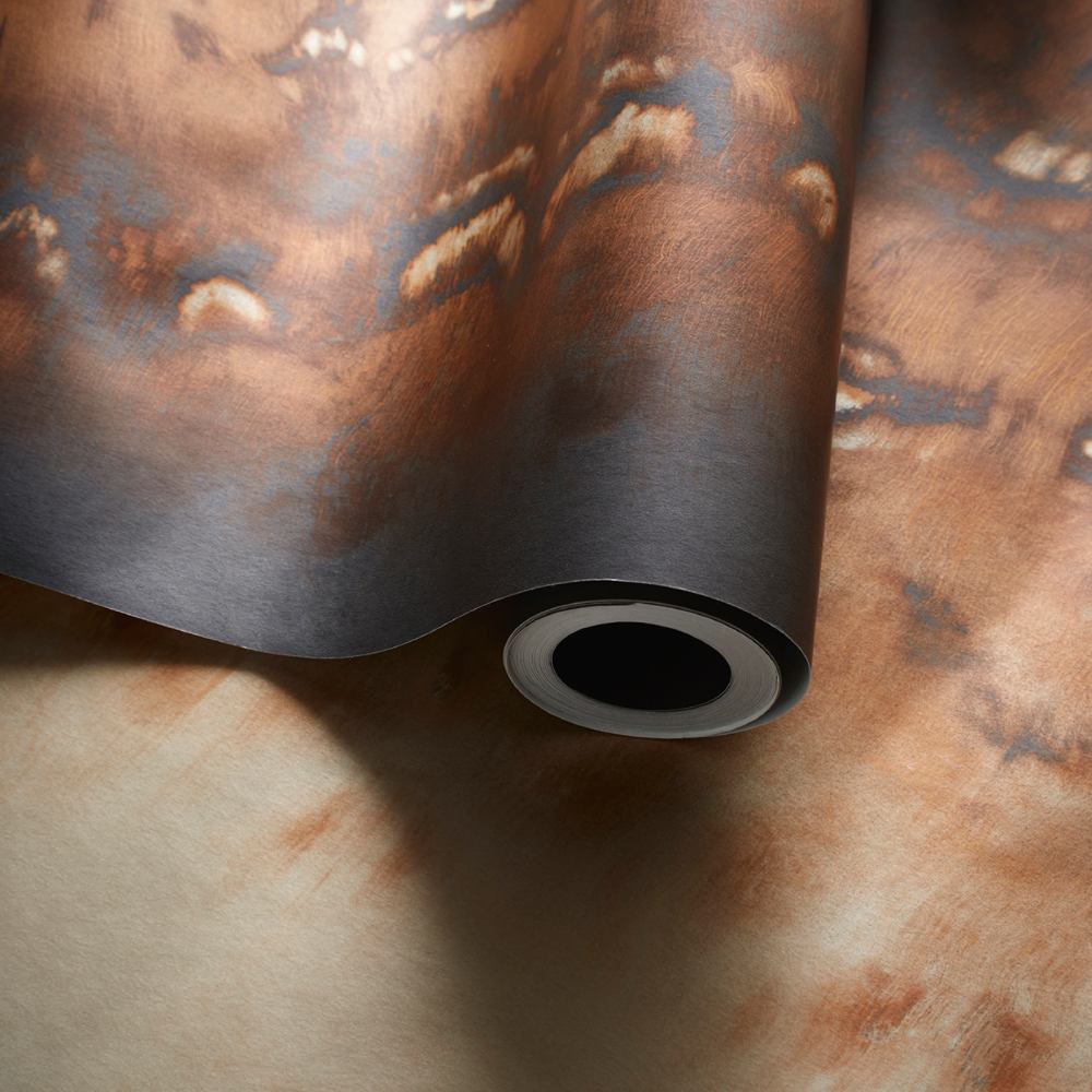 Clarke & Clarke Disperse Wallpaper in Bronze